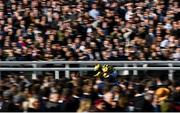 18 March 2022; State Man, with Paul Townend up, on their way to winning the McCoy Contractors County Handicap Hurdle during day four of the Cheltenham Racing Festival at Prestbury Park in Cheltenham, England. Photo by Seb Daly/Sportsfile