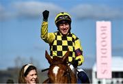 18 March 2022; Jockey Paul Townend after riding State Man to victory in the McCoy Contractors County Handicap Hurdle during day four of the Cheltenham Racing Festival at Prestbury Park in Cheltenham, England. Photo by David Fitzgerald/Sportsfile