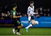 14 March 2022; Sam Bone of Dundalk and Barry Cotter of Shamrock Rovers during the SSE Airtricity League Premier Division match between Dundalk and Shamrock Rovers at Oriel Park in Dundalk, Louth. Photo by Ben McShane/Sportsfile