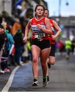 17 March 2022; Amy Walsh of Portlaoise AC, Laois, during the Kia Race Series 5k of Portlaoise in Laois. Photo by Ben McShane/Sportsfile