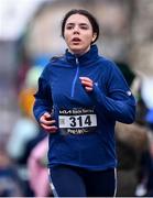 17 March 2022; Nora Alastal of Portlaoise AC, Laois, during the Kia Race Series 5k of Portlaoise in Laois. Photo by Ben McShane/Sportsfile
