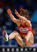 18 March 2022; Dorota Skrivanová of Czech Republic competing in the long jump of the women's Pentathlon during day one of the World Indoor Athletics Championships at the Štark Arena in Belgrade, Serbia. Photo by Sam Barnes/Sportsfile