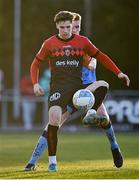 18 March 2022; Stephen Mallon of Bohemians in action against Jack Keaney of UCD during the SSE Airtricity League Premier Division match between UCD and Bohemians at UCD Bowl in Belfield, Dublin. Photo by Brendan Moran/Sportsfile