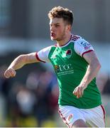 18 March 2022; Cian Bargary of Cork City celebrates after scoring his side's second goal during the SSE Airtricity League First Division match between Treaty United and Cork City at Markets Field in Limerick. Photo by Michael P Ryan/Sportsfile