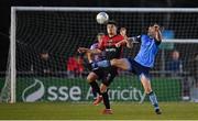 18 March 2022; Colm Whelan of UCD in action against Grant Horton of Bohemians during the SSE Airtricity League Premier Division match between UCD and Bohemians at UCD Bowl in Belfield, Dublin. Photo by Brendan Moran/Sportsfile