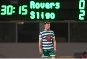 18 March 2022; Sean Hoare of Shamrock Rovers after his side conceded a second goal during the SSE Airtricity League Premier Division match between Shamrock Rovers and Sligo Rovers at Tallaght Stadium in Dublin. Photo by Harry Murphy/Sportsfile