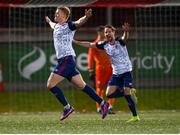 18 March 2022; Tom Grivosti of St Patrick's Athletic celebrates after scoring his side's first goal during the SSE Airtricity League Premier Division match between Derry City and St Patrick's Athletic at The Ryan McBride Brandywell Stadium in Derry. Photo by Stephen McCarthy/Sportsfile