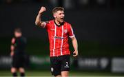 18 March 2022; Ronan Boyce of Derry City celebrates after the SSE Airtricity League Premier Division match between Derry City and St Patrick's Athletic at The Ryan McBride Brandywell Stadium in Derry. Photo by Stephen McCarthy/Sportsfile