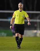 18 March 2022; Referee Sean Grant during the SSE Airtricity League Premier Division match between UCD and Bohemians at UCD Bowl in Belfield, Dublin. Photo by Brendan Moran/Sportsfile