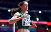 19 March 2022; Síofra Cleirigh Buttner of Ireland before her heat of the women's 800m during day two of the World Indoor Athletics Championships at the Stark Arena in Belgrade, Serbia. Photo by Sam Barnes/Sportsfile