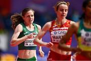 19 March 2022; Síofra Cleirigh Buttner of Ireland competes in the women's 800m during day two of the World Indoor Athletics Championships at the Stark Arena in Belgrade, Serbia. Photo by Sam Barnes/Sportsfile