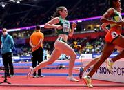 19 March 2022; Síofra Cleirigh Buttner of Ireland competing in the women's 800m during day two of the World Indoor Athletics Championships at the Stark Arena in Belgrade, Serbia. Photo by Sam Barnes/Sportsfile