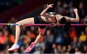 19 March 2022; Svetlana Radzivil of Uzbekistan competes in the women's high jump final during day two of the World Indoor Athletics Championships at the Stark Arena in Belgrade, Serbia. Photo by Sam Barnes/Sportsfile