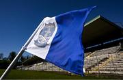 19 March 2022; A sideline flag flutters in the wind before the Lidl Ladies Football National League Division 1 Semi-Final match between Dublin and Donegal at St Tiernach's Park in Clones, Monaghan. Photo by Ray McManus/Sportsfile