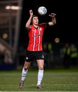 18 March 2022; Eoin Toal of Derry City during the SSE Airtricity League Premier Division match between Derry City and St Patrick's Athletic at The Ryan McBride Brandywell Stadium in Derry. Photo by Stephen McCarthy/Sportsfile