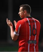 18 March 2022; Shane McEleney of Derry City after the SSE Airtricity League Premier Division match between Derry City and St Patrick's Athletic at The Ryan McBride Brandywell Stadium in Derry. Photo by Stephen McCarthy/Sportsfile