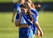 19 March 2022; A dejected Erone Fitzpatrick of Laois after the Lidl Ladies Football National League Division 2 Semi-Final match between Armagh and Laois at O'Raghallaigh's GAA Club in Drogheda, Louth. Photo by Oliver McVeigh/Sportsfile