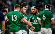 19 March 2022; Cian Healy of Ireland celebrates after scoring his side's second try with teammates during the Guinness Six Nations Rugby Championship match between Ireland and Scotland at the Aviva Stadium in Dublin. Photo by Harry Murphy/Sportsfile