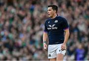 19 March 2022; Sam Johnson of Scotland during the Guinness Six Nations Rugby Championship match between Ireland and Scotland at Aviva Stadium in Dublin. Photo by Ramsey Cardy/Sportsfile