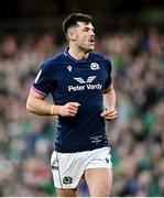 19 March 2022; Blair Kinghorn of Scotland during the Guinness Six Nations Rugby Championship match between Ireland and Scotland at Aviva Stadium in Dublin. Photo by Ramsey Cardy/Sportsfile