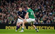 19 March 2022; Finn Russell of Scotland during the Guinness Six Nations Rugby Championship match between Ireland and Scotland at Aviva Stadium in Dublin. Photo by Ramsey Cardy/Sportsfile