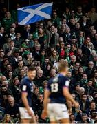 19 March 2022; A Scotland supporter during the Guinness Six Nations Rugby Championship match between Ireland and Scotland at the Aviva Stadium in Dublin. Photo by Harry Murphy/Sportsfile