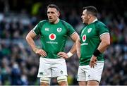 19 March 2022; Jack Conan and Cian Healy of Ireland during the Guinness Six Nations Rugby Championship match between Ireland and Scotland at the Aviva Stadium in Dublin. Photo by Harry Murphy/Sportsfile
