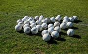 19 March 2022; O'Neills footballs on the pitch before the Lidl Ladies Football National League Division 1 Semi-Final match between Dublin and Donegal at St Tiernach's Park in Clones, Monaghan. Photo by Ray McManus/Sportsfile