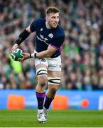19 March 2022; Matt Fagerson of Scotland during the Guinness Six Nations Rugby Championship match between Ireland and Scotland at Aviva Stadium in Dublin. Photo by Brendan Moran/Sportsfile