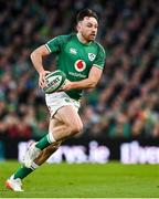 19 March 2022; Hugo Keenan of Ireland during the Guinness Six Nations Rugby Championship match between Ireland and Scotland at Aviva Stadium in Dublin. Photo by Brendan Moran/Sportsfile