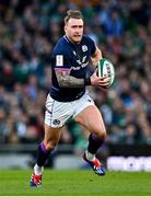 19 March 2022; Stuart Hogg of Scotland during the Guinness Six Nations Rugby Championship match between Ireland and Scotland at Aviva Stadium in Dublin. Photo by Brendan Moran/Sportsfile