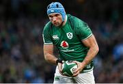 19 March 2022; Tadhg Beirne of Ireland during the Guinness Six Nations Rugby Championship match between Ireland and Scotland at Aviva Stadium in Dublin. Photo by Brendan Moran/Sportsfile
