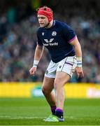 19 March 2022; George Turner of Scotland during the Guinness Six Nations Rugby Championship match between Ireland and Scotland at Aviva Stadium in Dublin. Photo by Brendan Moran/Sportsfile