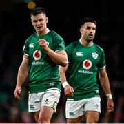 19 March 2022; Jonathan Sexton, left, and Conor Murray of Ireland during the Guinness Six Nations Rugby Championship match between Ireland and Scotland at Aviva Stadium in Dublin. Photo by Brendan Moran/Sportsfile