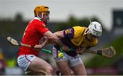 20 March 2022; Rory O’Connor of Wexford in action against Niall O’Leary of Cork during the Allianz Hurling League Division 1 Group A match between Wexford and Cork at Chadwicks Wexford Park in Wexford. Photo by Daire Brennan/Sportsfile