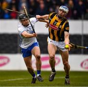 20 March 2022; Huw Lawlor of Kilkenny is tackled by Colin Dunford of Waterford during the Allianz Hurling League Division 1 Group B match between Kilkenny and Waterford at UMPC Nowlan Park in Kilkenny. Photo by Ray McManus/Sportsfile