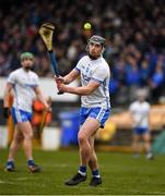 20 March 2022; Pauric Mahony of Waterford strikes a free during the Allianz Hurling League Division 1 Group B match between Kilkenny and Waterford at UMPC Nowlan Park in Kilkenny. Photo by Ray McManus/Sportsfile