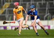 20 March 2022; Daniel McKernan of Antrim in action against John McGrath of Tipperary during the Allianz Hurling League Division 1 Group B match between Tipperary and Antrim at Semple Stadium in Thurles, Tipperary. Photo by Harry Murphy/Sportsfile