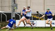 20 March 2022; Alex Considine of Dublin scores his side's second goal during the Allianz Hurling League Division 1 Group B match between Laois and Dublin at MW Hire O'Moore Park in Portlaoise, Laois. Photo by Matt Browne/Sportsfile