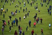 20 March 2022; Supporters play on the field during the Allianz Hurling League Division 1 Group A match between Wexford and Cork at Chadwicks Wexford Park in Wexford. Photo by Daire Brennan/Sportsfile