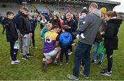 20 March 2022; Rory O’Connor of Wexford meets supporters after the Allianz Hurling League Division 1 Group A match between Wexford and Cork at Chadwicks Wexford Park in Wexford. Photo by Daire Brennan/Sportsfile