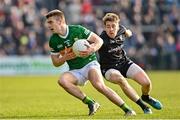 20 March 2022; Dylan Casey of Kerry in action against Andrew Murnin of Armagh during the Allianz Football League Division 1 match between Armagh and Kerry at the Athletic Grounds in Armagh. Photo by Ramsey Cardy/Sportsfile