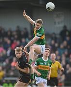 20 March 2022; Jason Foley of Kerry in action against Rian O'Neill of Armagh during the Allianz Football League Division 1 match between Armagh and Kerry at the Athletic Grounds in Armagh. Photo by Ramsey Cardy/Sportsfile