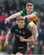 20 March 2022; Jason Foley of Kerry and Rian O'Neill of Armagh during the Allianz Football League Division 1 match between Armagh and Kerry at the Athletic Grounds in Armagh. Photo by Ramsey Cardy/Sportsfile
