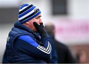 20 March 2022; Monaghan manager Séamus McEnaney during the final moments of the Allianz Football League Division 1 match between Kildare and Monaghan at St Conleth's Park in Newbridge, Kildare. Photo by Piaras Ó Mídheach/Sportsfile