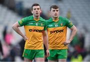 20 March 2022; Eoghan Bán Gallagher, left, and Shane O'Donnell of Donegal after the Allianz Football League Division 1 match between Dublin and Donegal at Croke Park in Dublin. Photo by Stephen McCarthy/Sportsfile
