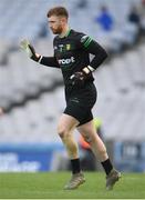 20 March 2022; Donegal goalkeeper Shaun Patton after missing a free during the Allianz Football League Division 1 match between Dublin and Donegal at Croke Park in Dublin. Photo by Stephen McCarthy/Sportsfile
