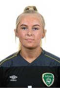 20 March 2022; Goalkeeper Summer Lawless during a Republic of Ireland Women's Under 17's squad portrait session at CityWest Hotel in Dublin. Photo by Stephen McCarthy/Sportsfile