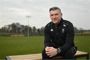 21 March 2022; Head coach Greg McWilliams poses for a portrait during an Ireland Women's Rugby press conference at IRFU High Performance Centre at the Sport Ireland Campus in Dublin. Photo by Ramsey Cardy/Sportsfile