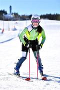 21 March 2022; Megan Ryan of Team Ireland poses for a portrait after an Alpine Skiing practice session on day two of the 2022 European Youth Winter Olympic Festival in Vuokatti, Finland. Photo by Eóin Noonan/Sportsfile